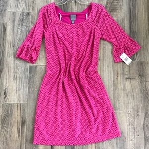 Ladies pink mid thigh dress